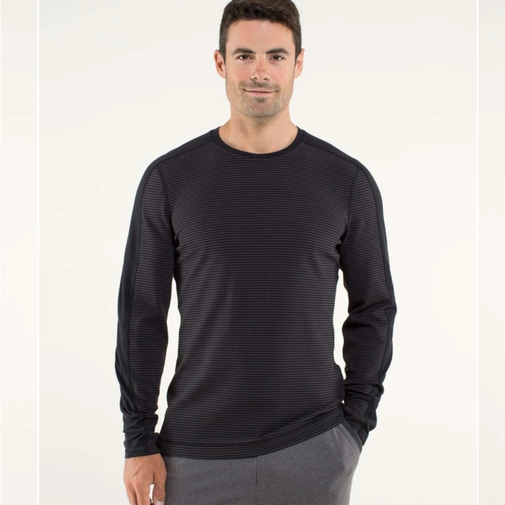 Lululemon Velocity Long Sleeve
Hyper Stripe Black
